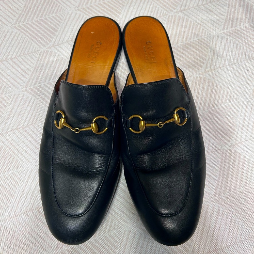 Gucci Princetown black mules 39.5